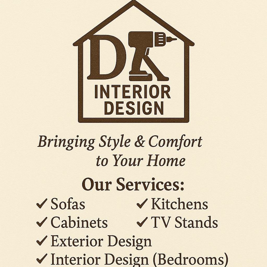 Dk interior design  logo