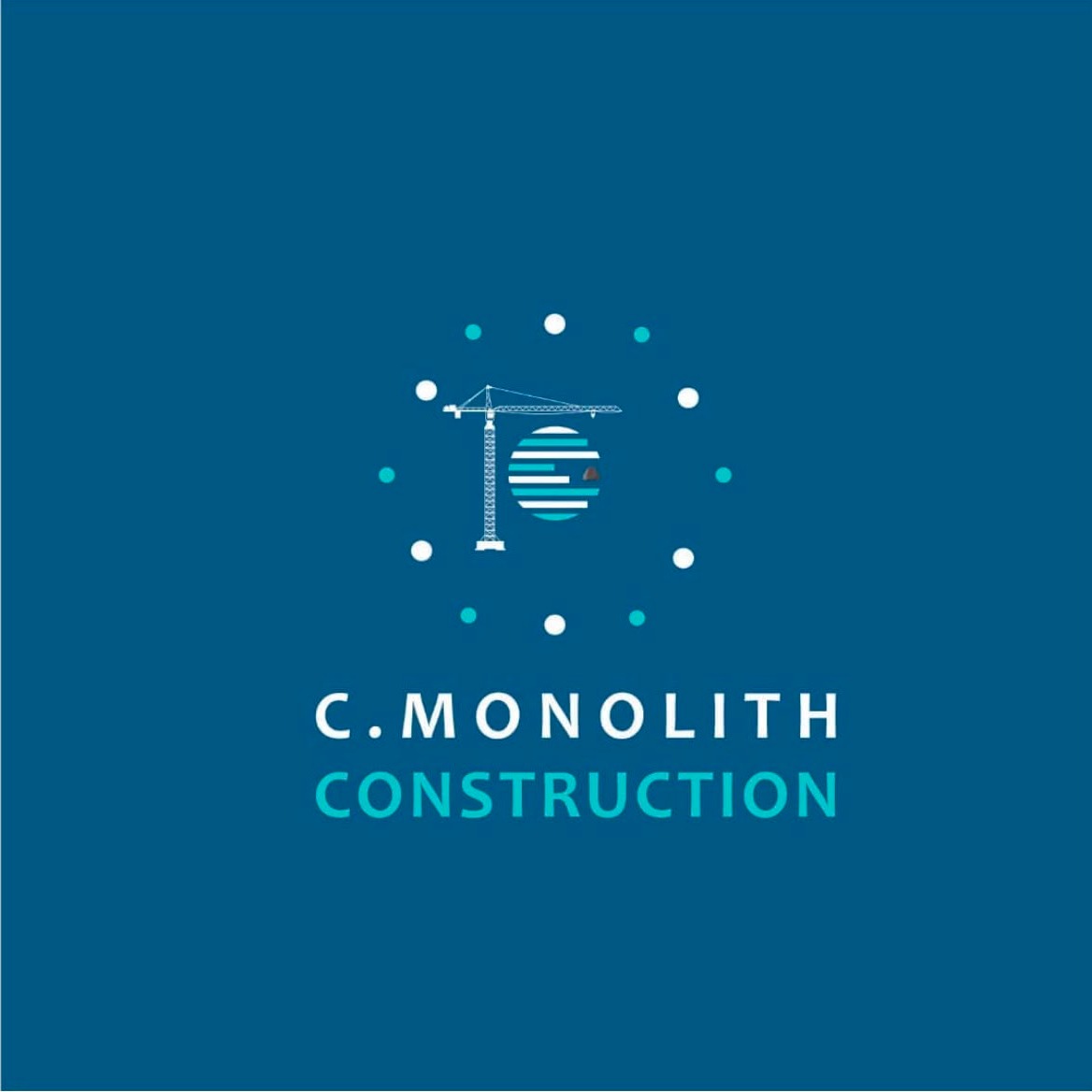c.monolith construction  logo